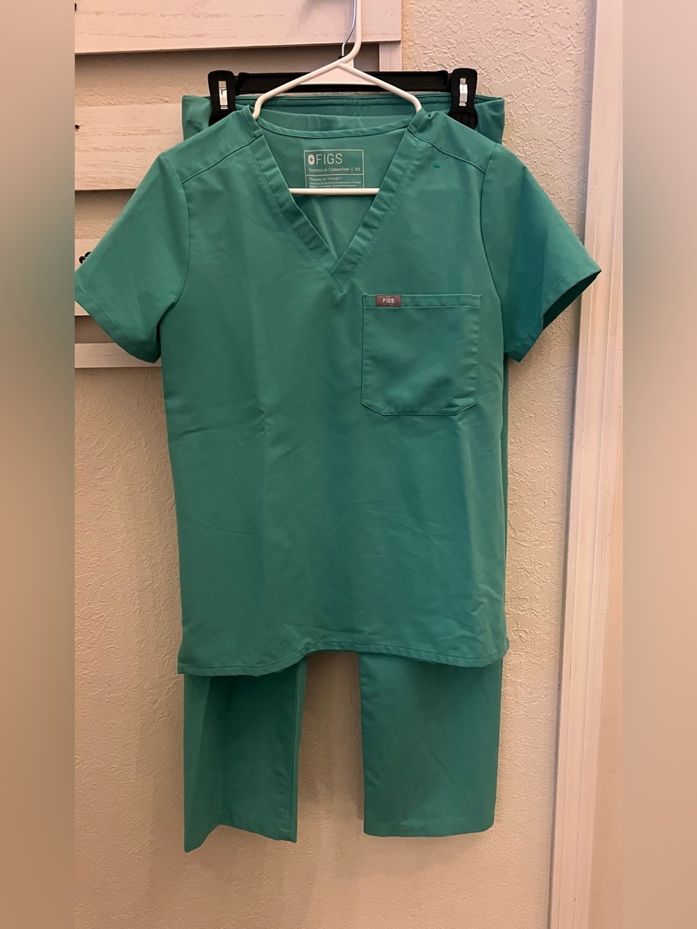 FIGS Technical Collection Scrub Set XS Aqua Teal Medical Nurse Uniform